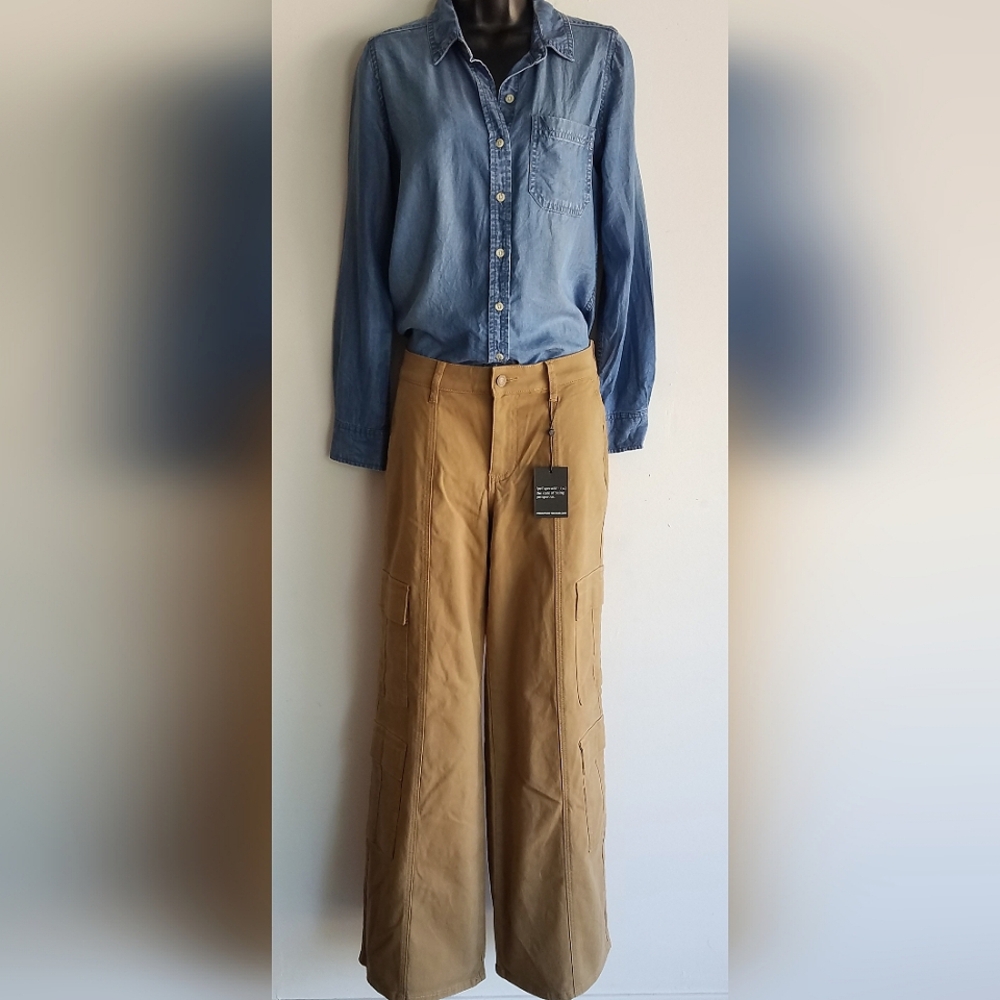 Prosperity Mid Rise Wide Leg Cargo Jeans - Picture 8 of 12